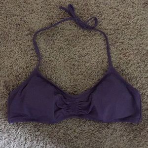 VS ruched Purple bikini top